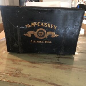 Mccaskey Cash Register Receipt Filing Box Bill Charge Credit Account Early 1900