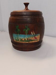 Vintage Wooden Biscut Bucket