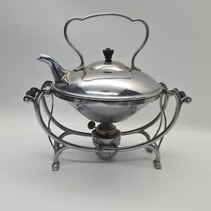 Townshend Co Silver Plated Spirit Kettle On Stand Victorian