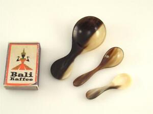 New Old Stock 50s Carl Aubock Workshop Small Spoons 5548 4149 Horn Servers Xb 