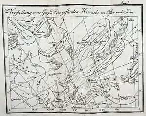 1777 Celestial Chart Viewed In April Joh E Bode Map