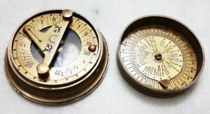 Set Of 5 Brass Mary Rose Antique Sundial Compass Vintage Designer Gift Handmade