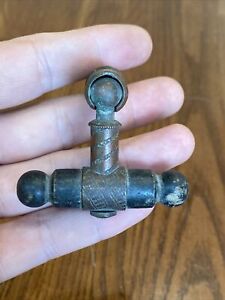 Antique Hardware Door Handle Pull Bronze Brass Wood Knob Ornate Tooled Etched