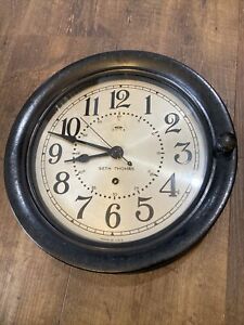 Seth Thomas Bakelite Naval Ships Clock 8 Dial 10 25 Case