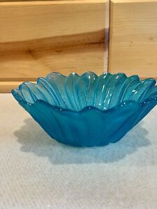 Turquoise Glass Dish Small 