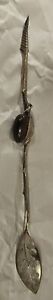 Gorham Aesthetic Sterling Silver Mixed Metal Olive Spoon Pick 11 75 