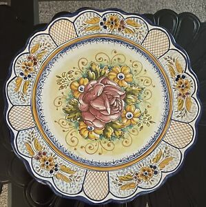 Delft Antique Dutch Lg Platter Artist Owner Signed Porceleyne Fles Konink Liske