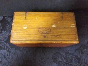 Antique 1889 Singer Sewing Machine Oak Wood Puzzle Box With Many Attachments