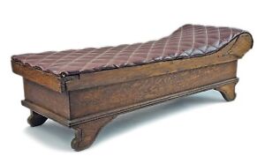 Antique 1800 S True Salesman Sample Chaise Lounge Fainting Couch Bath Tub