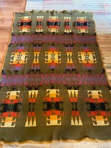 Antique Cayuse Indian Wool Trade Blanket 45x65