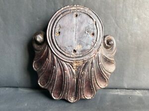 Old Vintage Hand Carved Oak Wooden Switch Lamp Bulb Wall Hanging Base Board