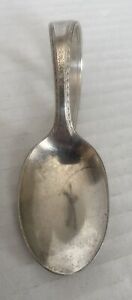 1847 Rogers Bros Silverplate Curved Handle Baby Feeding Spoon Vintage