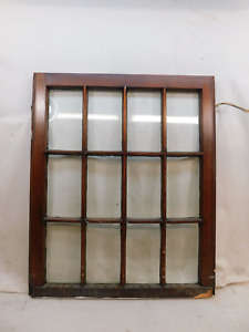 1910 S Antique Window Sash Fifteen Pane Craftsman Mission Style Original Glass
