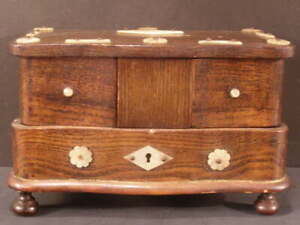19 C Aesthetic Mop Sewing Jewelry Casket Trinket Vanity Dresser Wood Box Basket