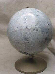 Vintage The Moon Replogle Globes 6 Inch Model Bank Metal Globe
