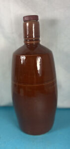 Vintage Christian Brothers Stoneware Crock Empty Liquor Bottle With Lid