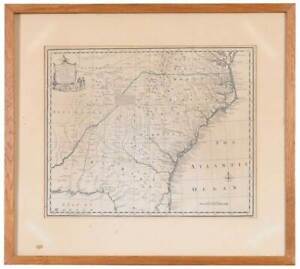 1747 Map Of The Provinces Of North South Carolina Georgia Florida E Bowen