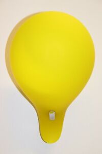 1990 Carlo Nason Murano Wall Lamp Yellow Glass