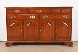 Henkel Harris American Colonial Solid Cherry Wood Sideboard Buffet Or Cabinet