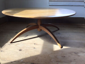 Cushman Contemporary Spider Leg Round Mid Mod Coffee Table Circa 1955