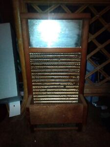 Vintage Made In Columbus Ohio Maid Rite Washboard