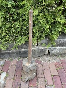 Large Heavy Antique Primitive Burl Mallet Maul Hammer