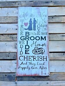 Handmade Hanging Farmhouse Hand Painted Home D Cor Plaques Signs Wedding