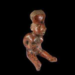 Exceptional Rare Ancient Precolumbian Nayarit Figure Ca 300 Bce 300ce