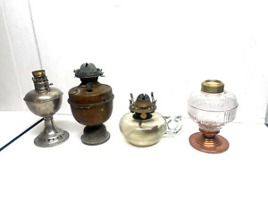 Antique Marine Lamp Perko Gimbal Oil Lantern Queen Finger 4 Total Lamps