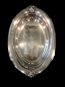 Vintage Wilcox International Silver Co Oval Silverplate 7112 Serving Tray
