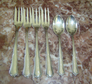 Bruckmann 90 German Silverplate Cake Pastry Forks And Demitasse Coffee Spoons