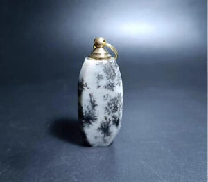 Chc26 Chinese Unmatched Natural Hotan Jade Handwork Practical Snuff Bottle