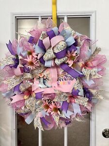 Hello Spring Custom Handmade Door Wreath