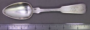 Frederick Marquand Georgia Southern Coin Silver 5 7 8 Fiddle Pattern Teaspoon