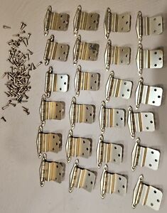 Lot Of 24 Vintage 50 S Mid Century Modern Style Kitchen Cabinet Hinges