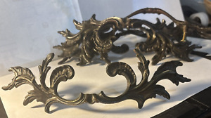 Vntg Very Large Reclaimed Brass French Provincial Drawer Pull Priced Each R186