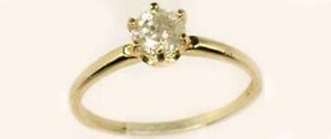 Diamond Gold Ring 1 2ct Antique 19th Century Gem Of Medieval Royalty Virtue 14kt