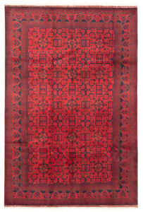 Traditional Hand Knotted Vintage Tribal Carpet 6 7 X 9 9 Bordered Wool Rug