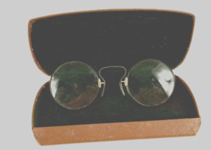 Eyeglasses Oval Pince Nez Aristocrat Glasses 1 10 12k Gold Filled W Case F2