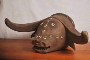 African Tribal Art Amazing Tabwa Helmet From Congo Drc Done