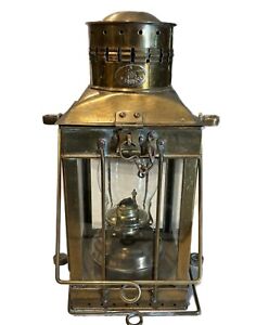 Vintage Viking 15 Hanging Brass Ship S Maritime Nautical Lantern Oil Lamp