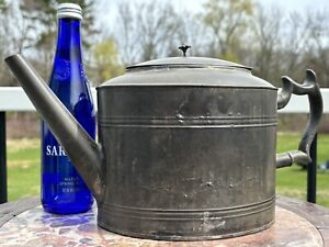 Antique Early American Tin Coffee Pot
