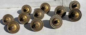 Lot Of 11 Vintage Brass Bail Drop Drawer Cabinet Hardware Pulls Parts Screws