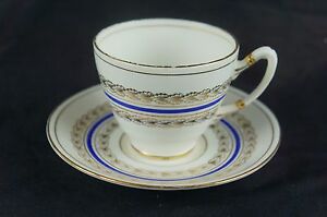 Vintage Marked Porcelain Cup Saucer English Royal Stafford Y7 W6 A8 