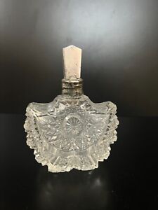 Vintage Cut Glass Perfume Bottle Atomizer