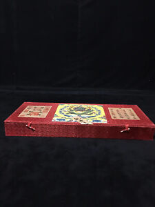 Old Qing Dynasty Museum Scroll Painting With Wooden Box Four Scrolls By Tangyin
