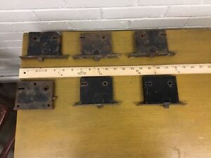 Lot Of 6 Antique Vintage Mortise Locks One May Be For A Pocket Door