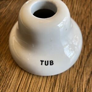 Antique Vintage White Ceramic Porcelain Shower Tub Diverter 3 1 4 