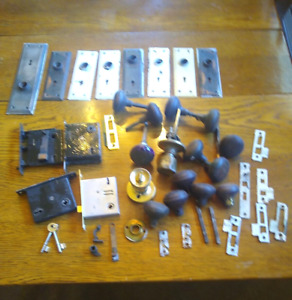 Vintage Door Hardware Large Lot What You See Is What You Get Decor Crafts Old