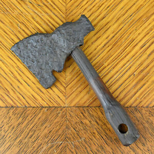 Vtg Antique Hand Forged Small Miniature Iron Axe Hatchet Tomahawk